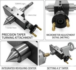 Taper Turning Attachment With Revolving Center.jp1g